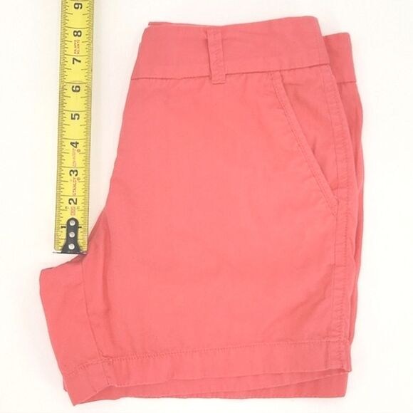 J Crew Weathered Broken-in Classic Twill Chino Shorts Womens Size 0 Salmon - Picture 10 of 11